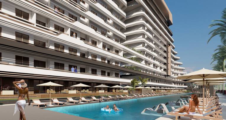 Apartments near the airport in Lara 