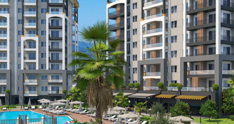 Apartments at luxury complex