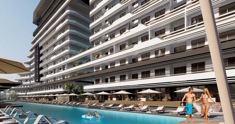 Apartments near the airport in Lara 