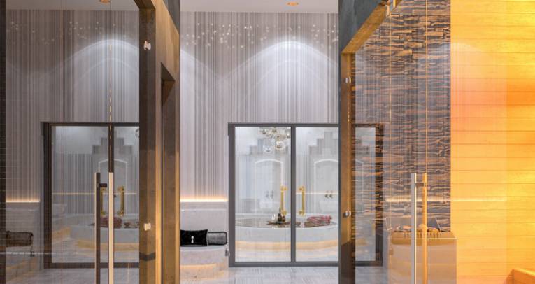 Apartments at luxury complex