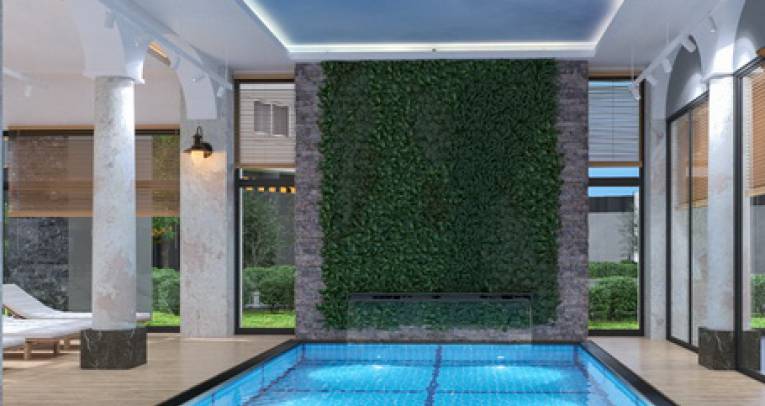 Apartments at luxury complex