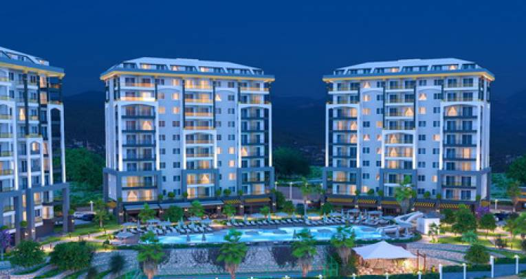 Apartments at luxury complex