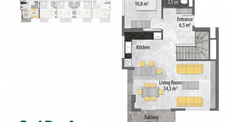 Apartments at luxury complex
