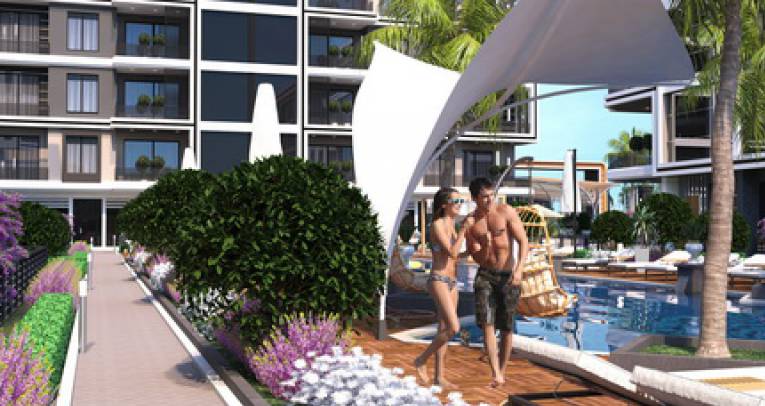 Apartments in green surroundings