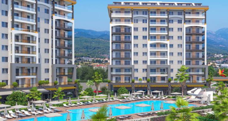 Apartments at luxury complex