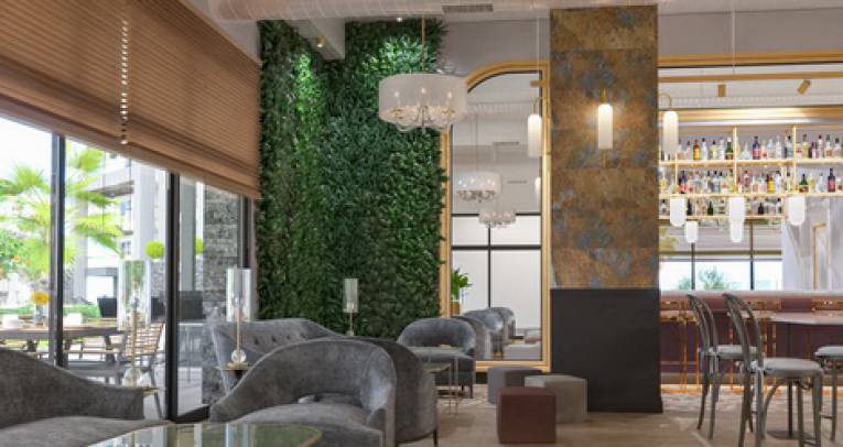 Apartments at luxury complex