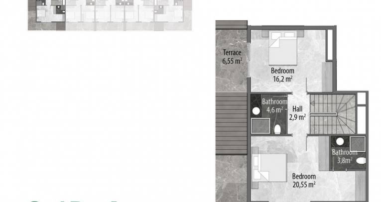 Apartments at luxury complex