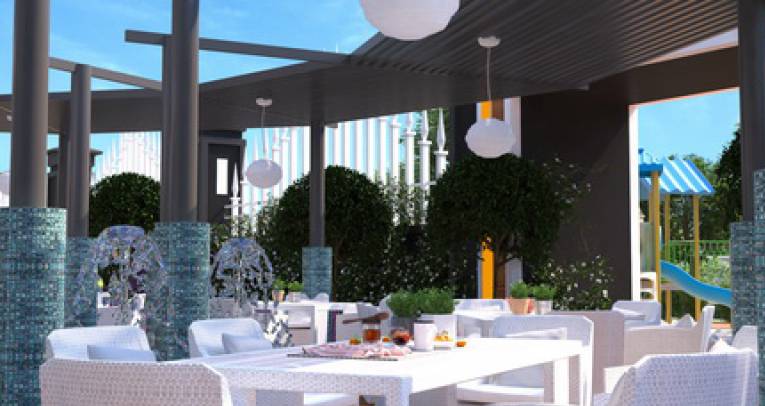 Apartments in green surroundings