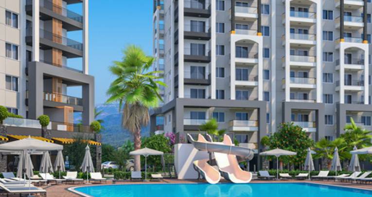 Apartments at luxury complex