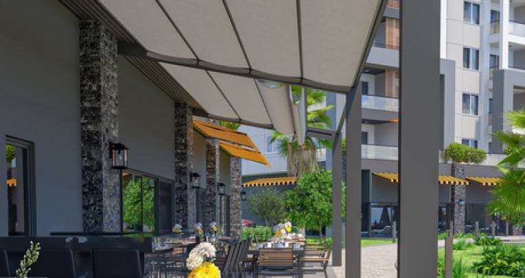Apartments at luxury complex