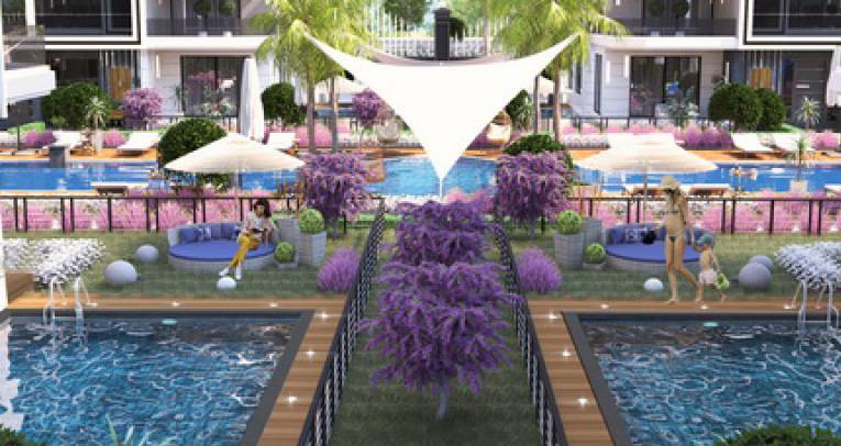 Apartments in green surroundings