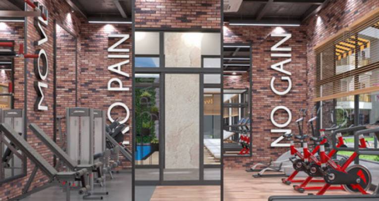 Apartments at luxury complex