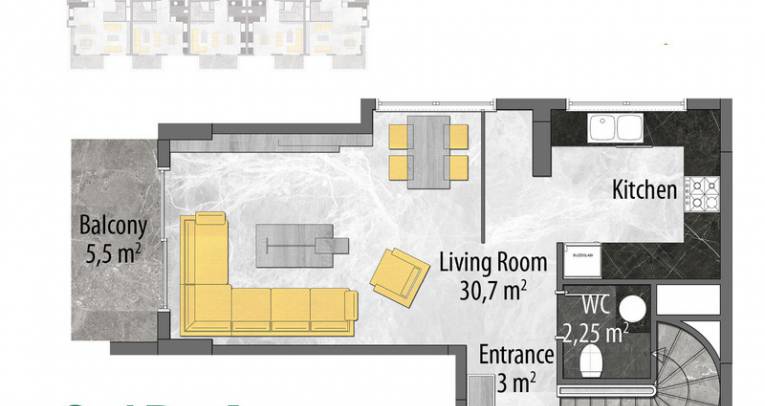 Apartments at luxury complex